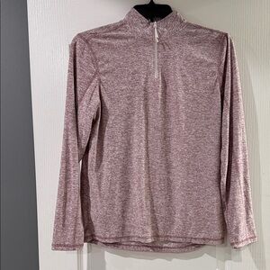 Tallwoods 1/4 zip pullover Burgundy/white Size Medium‎